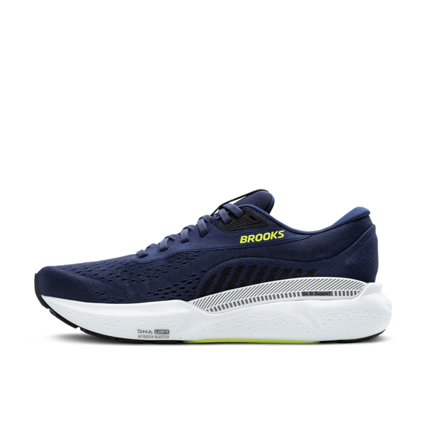 Brooks Mens Adrenaline GTS 24 Wide 2E (Peacoat/Black/Sharp Green)