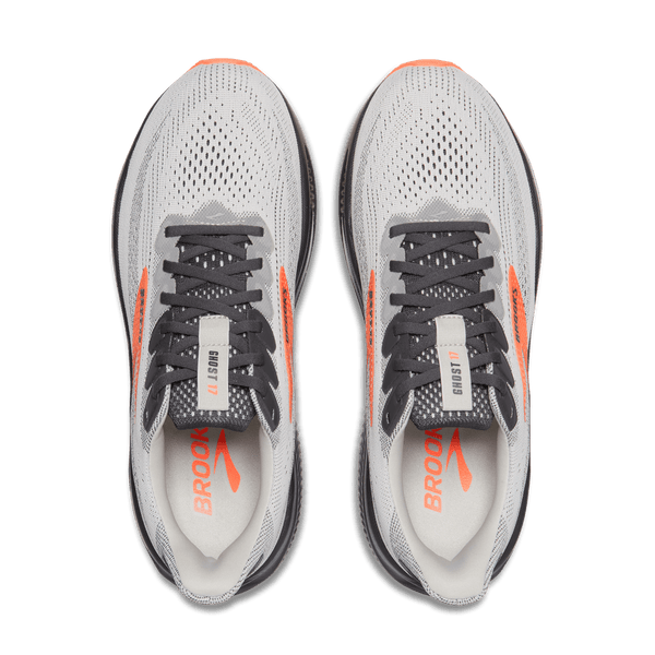Brooks Mens Ghost 17 (Oyster/Mushroom/ORG/EBO)