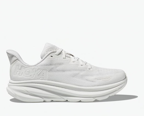 Hoka Womens Clifton 9 (White/White)