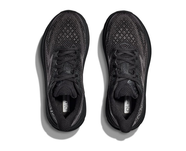 Hoka Womens Clifton 9 (D) (Black/Black)