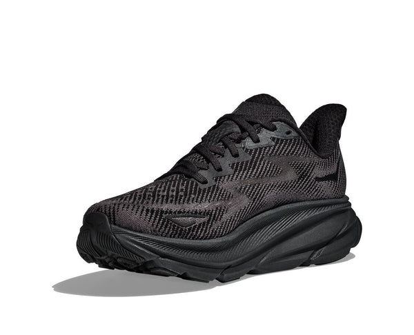 Hoka Womens Clifton 9 (D) (Black/Black)