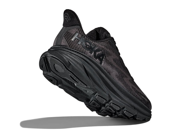 Hoka Womens Clifton 9 (D) (Black/Black)