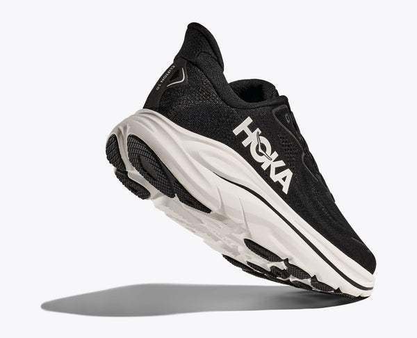 Hoka Mens Clifton 10 (2E) (Black/White)