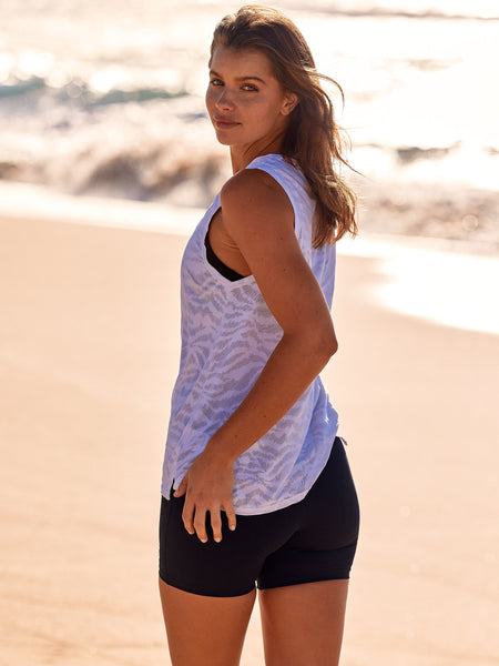 Running Bare Always Crew Tank (White)