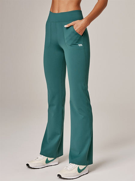 Running Bare Flex zone Bootleg Thermal Tights (Oasis)
