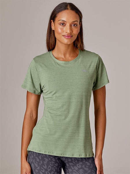 Running Bare Always Crew Tee (Palm)