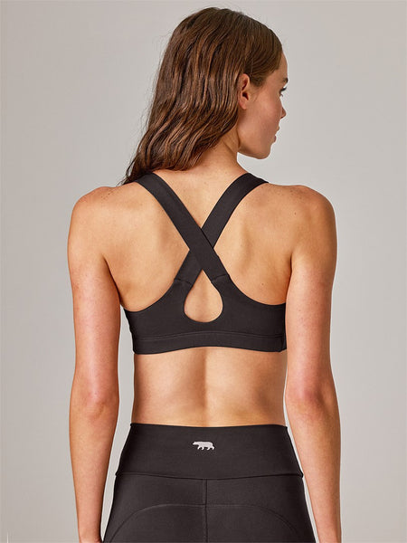 Running Bare Power Up Sports Bra (Black)