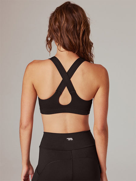 Running Bare Power Up Sports Bra (Black)