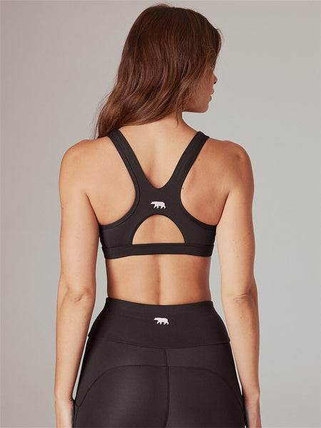 Running Bare Run Cool Sports Bra (Black)