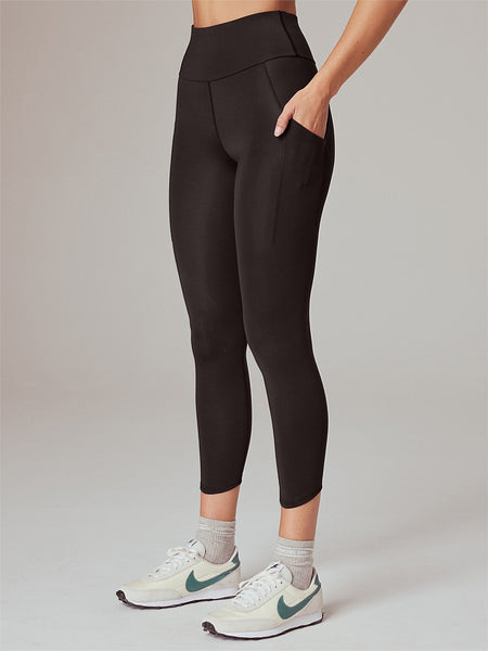 Running Bare Run Cool Ankle Grazier 7/8 Tight (Black)
