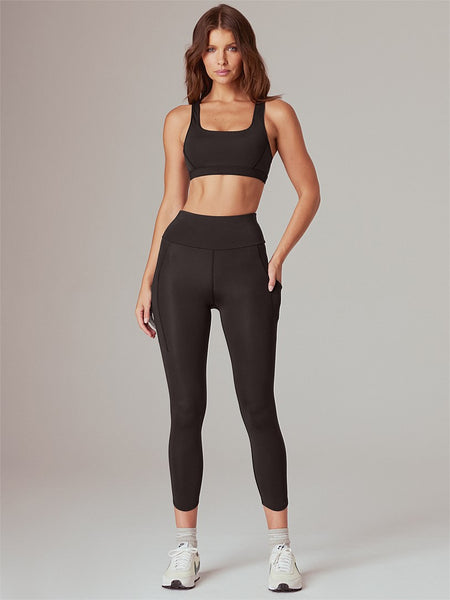 Running Bare Run Cool Ankle Grazier 7/8 Tight (Black)