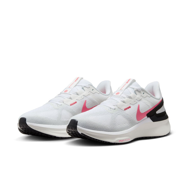 Nike Womens Air Zoom Structure 25 (White/Black/Aster Pink)