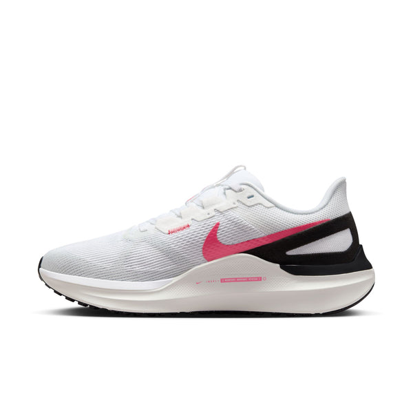 Nike Womens Air Zoom Structure 25 (White/Black/Aster Pink)