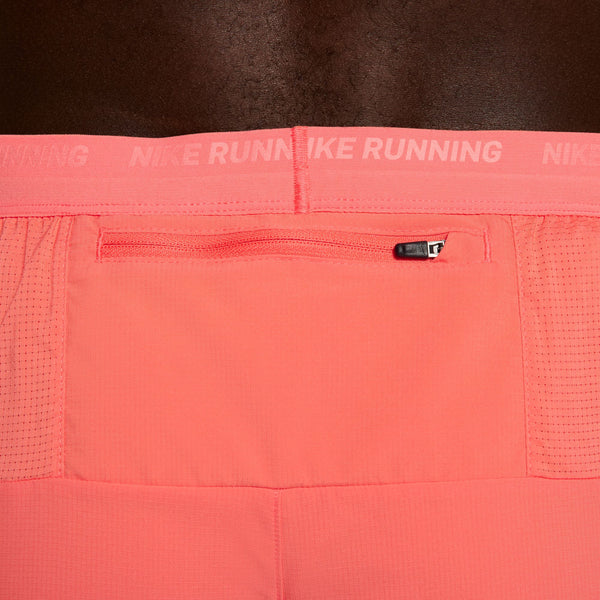 Nike Mens Stride Dri-FIT 7” Running Shorts (Wild Mango/Black/Reflective Silver)