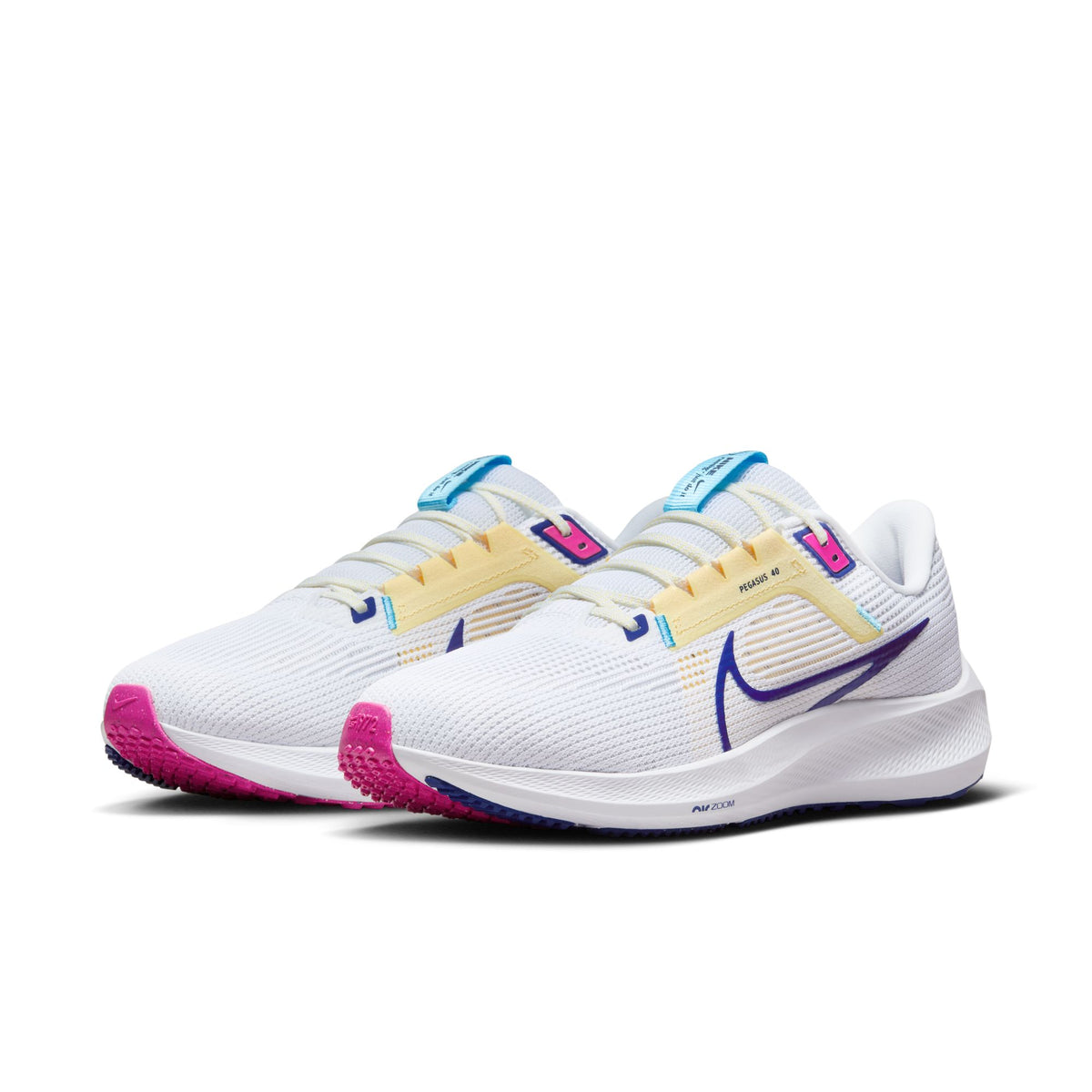 Nike Mens Pegasus 40 (White/Deep Royal Blue) â The Happy Runner