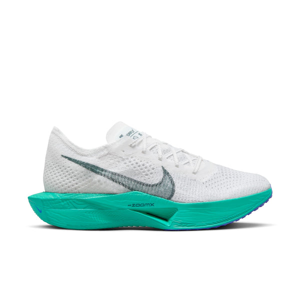 Nike Mens Zoom X Vaporfly Next % 3 (White/Jade Ice/Clear Jade/Deep Jungle)
