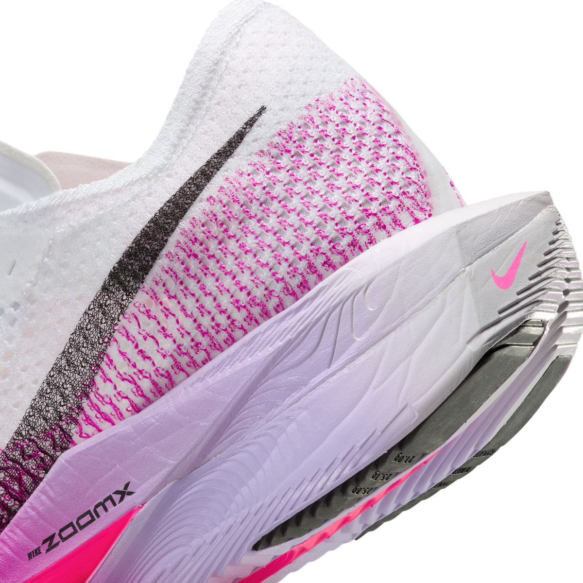 Nike Mens/Womens Zoom X Vaporfly Next (White/Black-Vivid Purple)