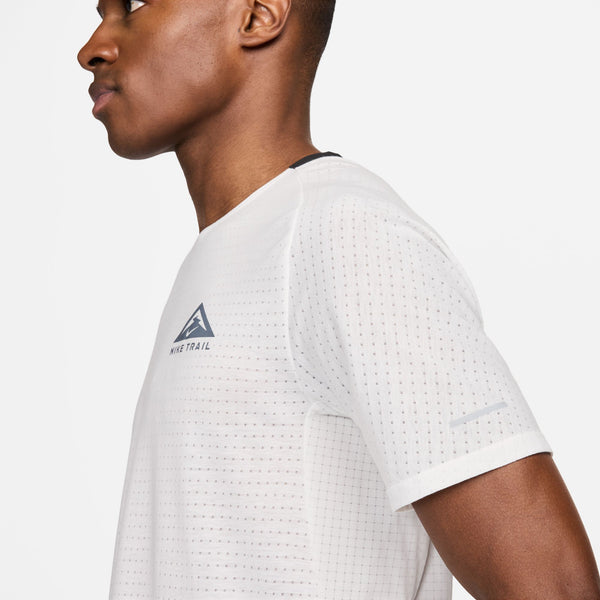 Nike Mens Solar Chase S/S Trail Run Tee (White)