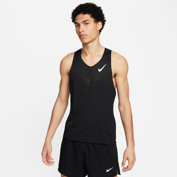 Nike Mens Aeroswift Dri-FIT Advanced Run Singlet (Black)