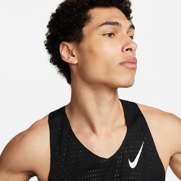 Nike Mens Aeroswift Dri-FIT Advanced Run Singlet (Black)