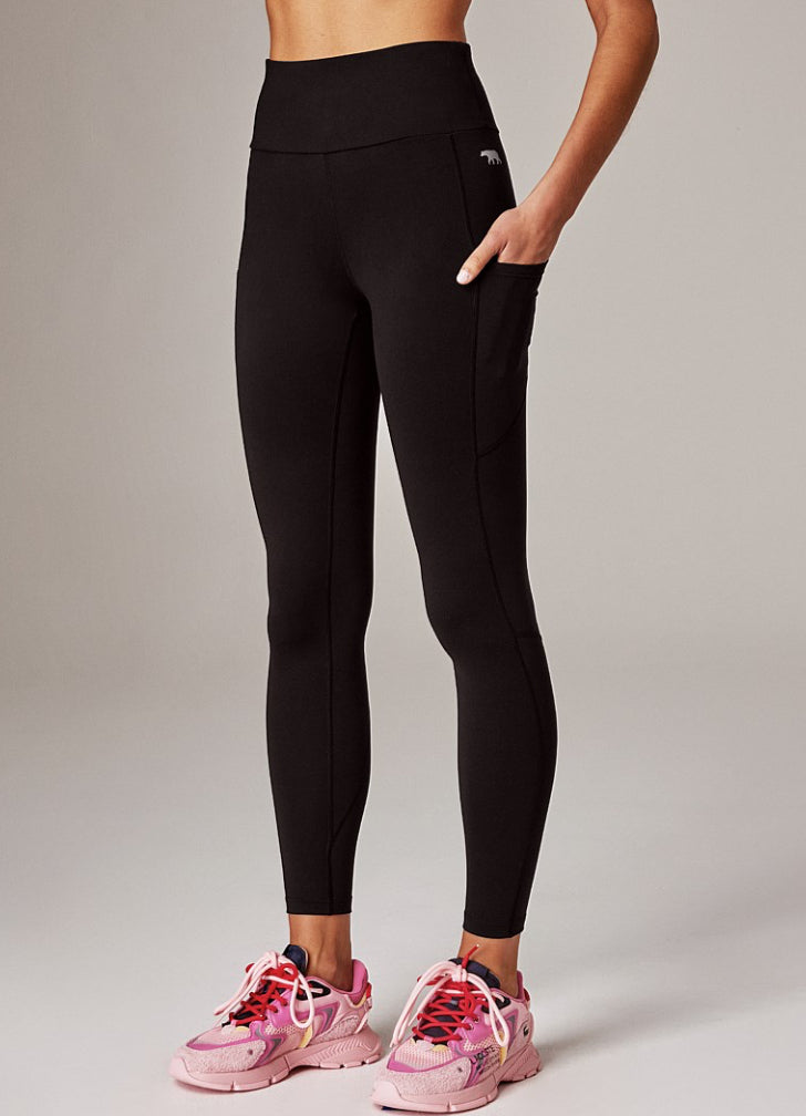 Running Bare Flex Peach Full Length Tight (Black)
