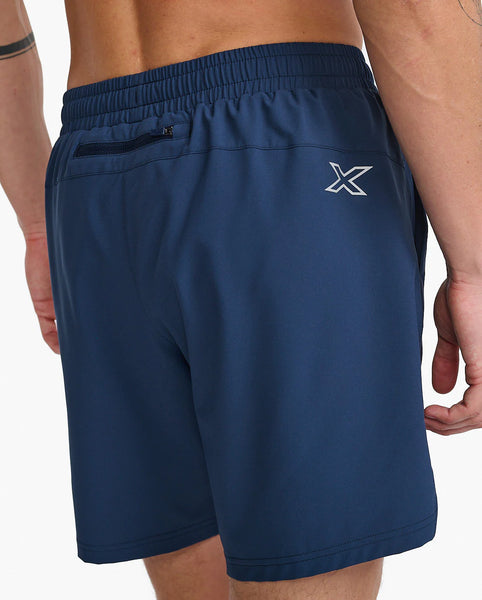 2XU Mens Aero 7" Run Short (Midnight/Silver Reflective)