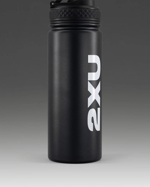 2XU Metal Water Bottle (Black/White