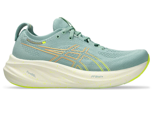 Asics Womens Gel-Nimbus 26 (Light Celadon/Safety Yellow)