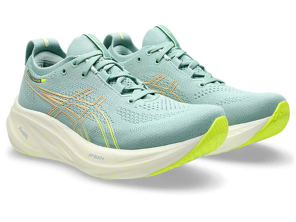 Asics Womens Gel-Nimbus 26 (Light Celadon/Safety Yellow)