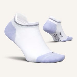 Feetures Elite Light Cushion No-Show Tab (White/Lilatech)
