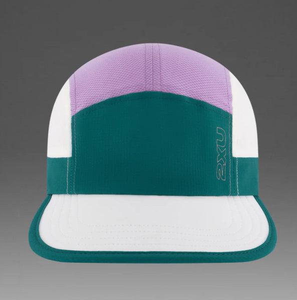 2XU Unisex Light Speed Cap (Slate Green/Grape Fizz)