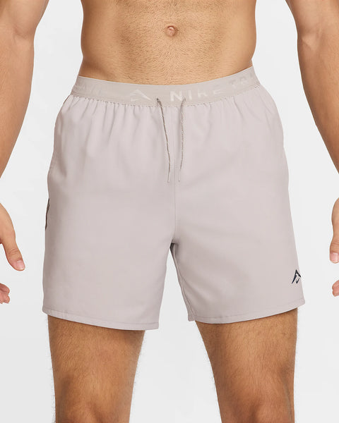 Nike Mens Dri-Fit 6” Trail Run Shorts (College Grey/Cave Stone/Barely Volt/Black)