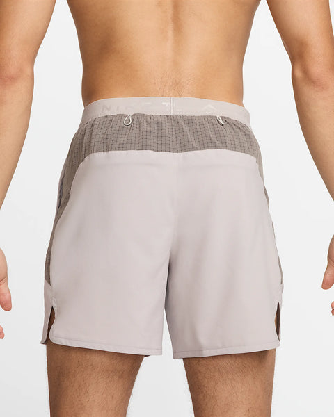 Nike Mens Dri-Fit 6” Trail Run Shorts (College Grey/Cave Stone/Barely Volt/Black)