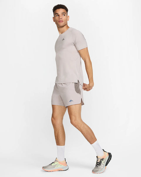 Nike Mens Dri-Fit 6” Trail Run Shorts (College Grey/Cave Stone/Barely Volt/Black)