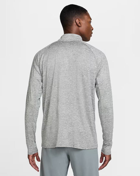 Nike Mens Dri-FIT 1/4 Zip Running Top (Smoke Grey/Heather)