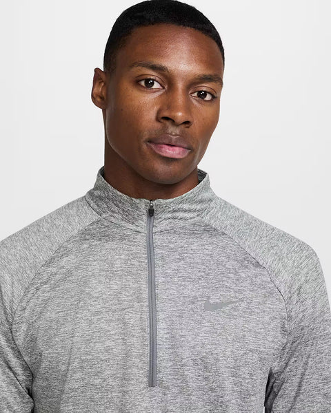 Nike Mens Dri-FIT 1/4 Zip Running Top (Smoke Grey/Heather)