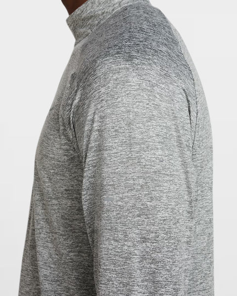 Nike Mens Dri-FIT 1/4 Zip Running Top (Smoke Grey/Heather)