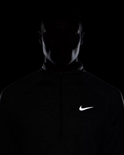 Nike Mens Dri-FIT 1/4 Zip Running Top (Smoke Grey/Heather)