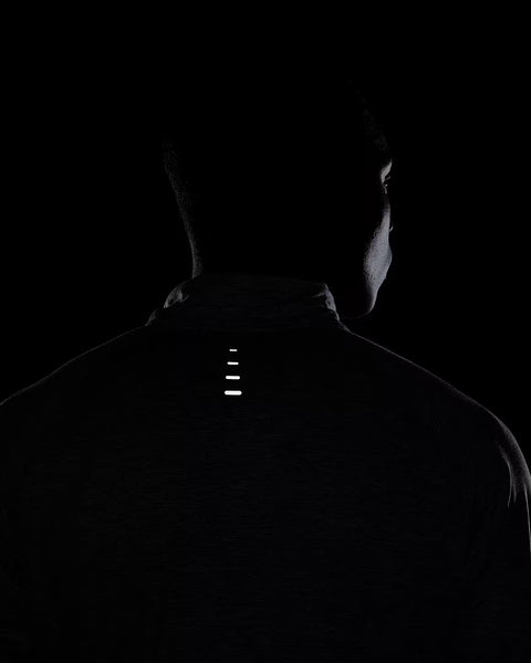 Nike Mens Dri-FIT 1/4 Zip Running Top (Smoke Grey/Heather)