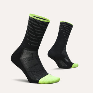 Feetures Elite Light Cushion Mini Crew Length (Tempo Black)