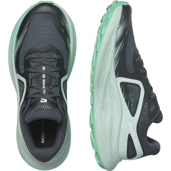 Salomon Womens Glide Max Trail (Ebony/Bluhaz/Cockatoo)