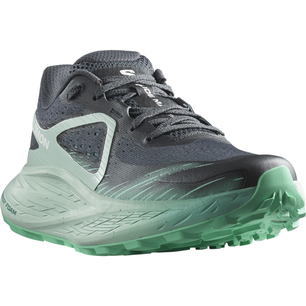 Salomon Womens Glide Max Trail (Ebony/Bluhaz/Cockatoo)