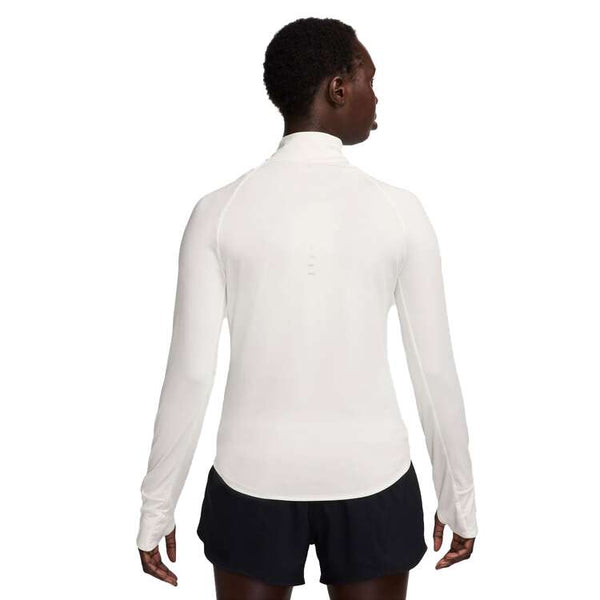 Nike Womens Swift Dri-Fit UV 1/4 Zip Running Top (Sail)