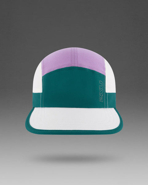 2XU Unisex Light Speed Cap (Slate Green/Grape Fizz)