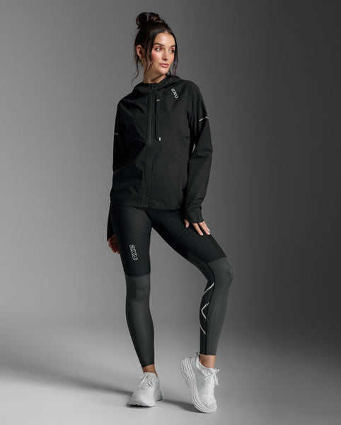 2XU Women’s Ignition Shield Jacket (Black/Black Reflective)