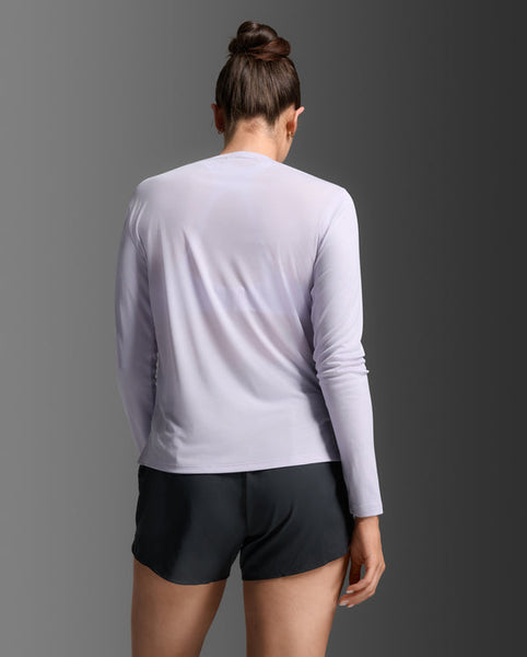 2XU Womens Aero Mes L/S (Violet/Violet Refelective)