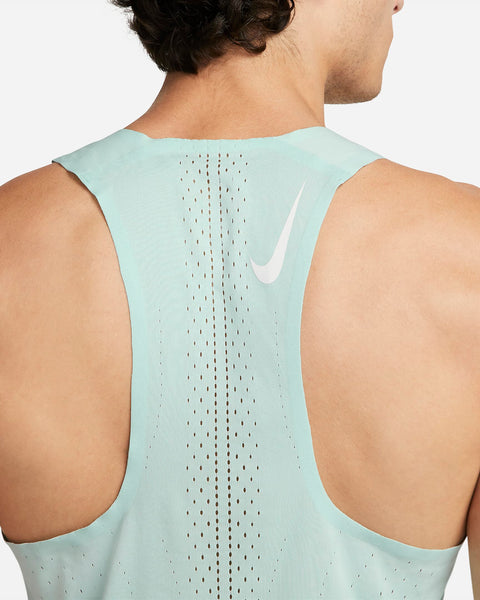 Nike Mens Aeroswift Run Singlet (Jade Ice/White)