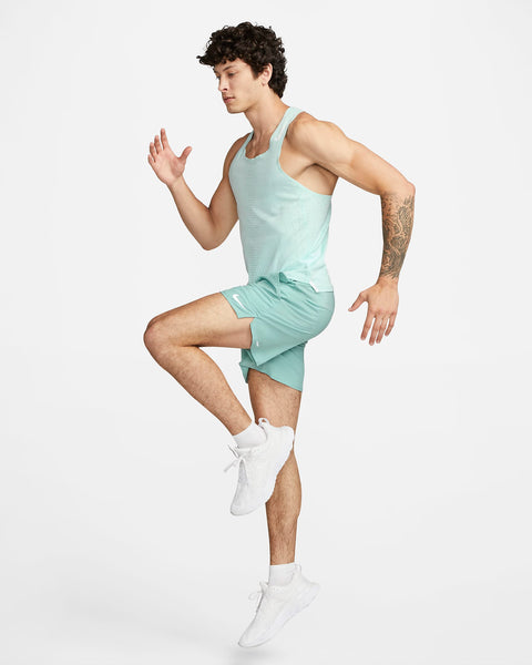Nike Mens Aeroswift Run Singlet (Jade Ice/White)