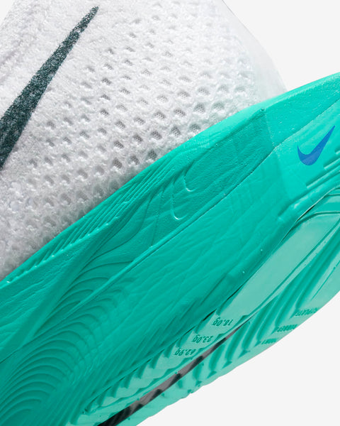 Nike Mens Zoom X Vaporfly Next % 3 (White/Jade Ice/Clear Jade/Deep Jungle)