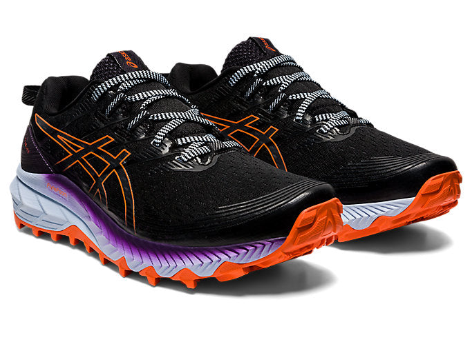 Asics Womens Gel Trabuco 10 Black Nova Orange The Happy Runner